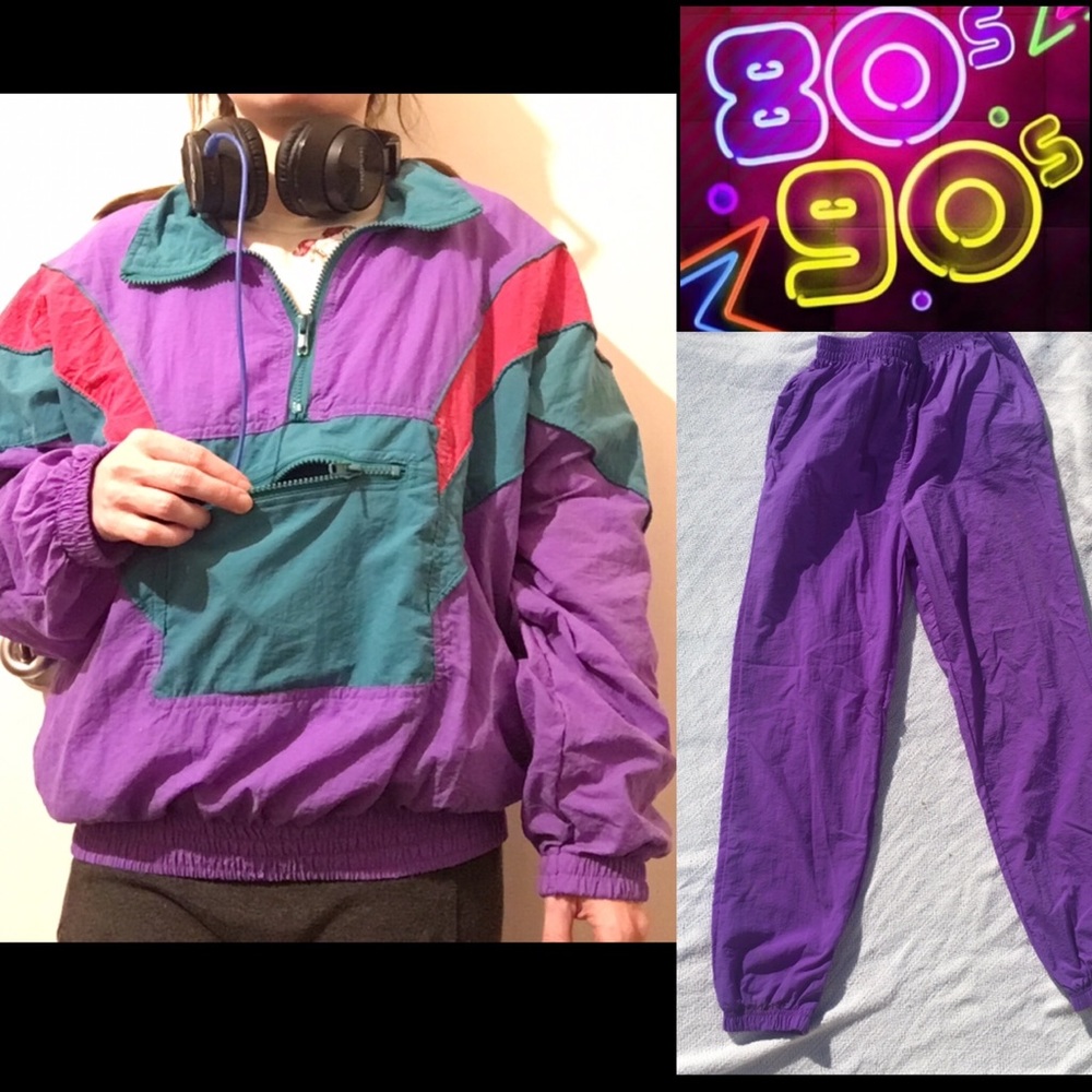 Shell Shock VNTG 80s 90s Windbreaker & Pants